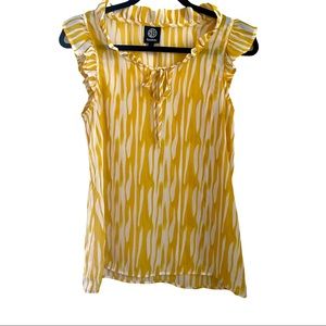 Bobeau Women’s Tank Top Yellow Gold & White - S